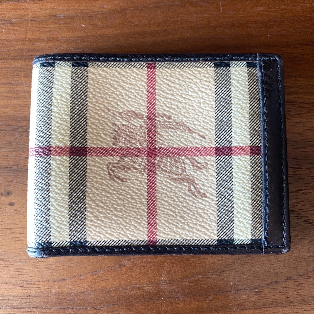 Vintage Leather Burberry Wallet
